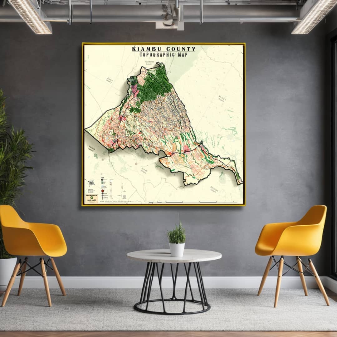 TOPOGRAPHIC MAP - KIAMBU COUNTY