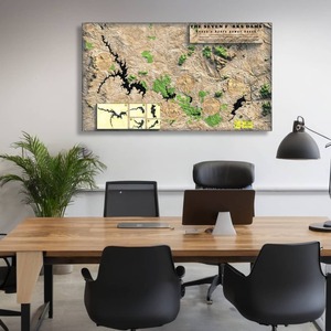 TOPOGRAPHIC MAP - SEVEN FORKS DAM