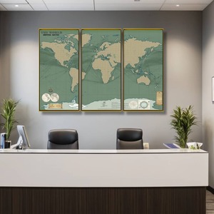 WORLD SHIPPING ROUTES (3-in-1) - WORLD